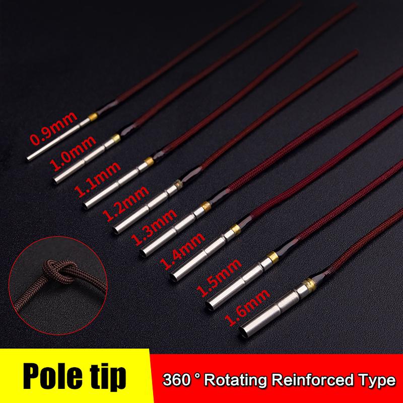 Fishing Rod Travel - Angelruten-Spitzenschnur, drehbar, 20 Stück, 1,0 mm,