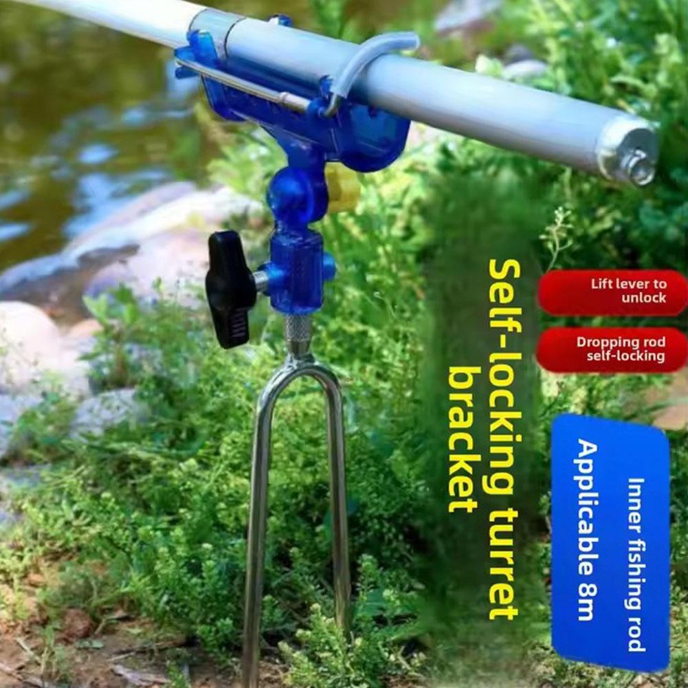 Fishing Rod Casting - Universeller Angelrutenhalter, verstellbarer, automatisch verriegelnder Rutenständer,