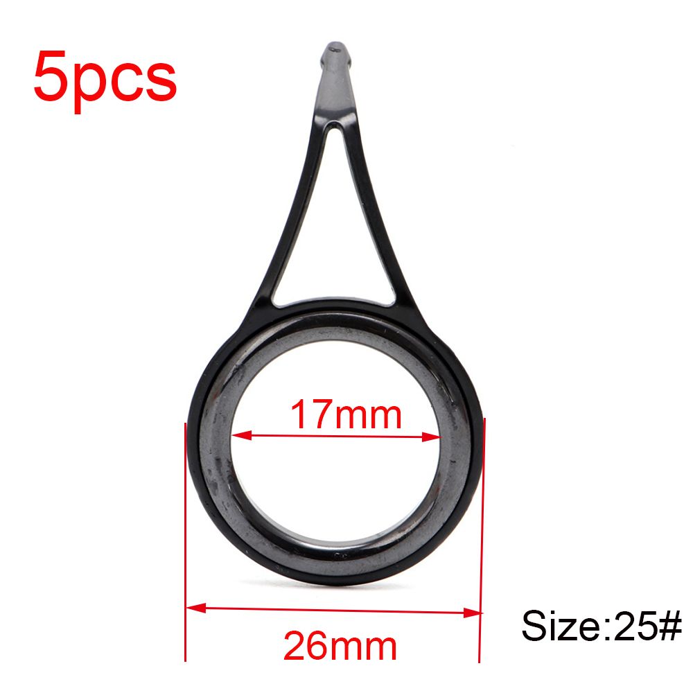 Fishing Rod Guide Replacement - Ovale 3mm-23mm Innendurchmesser Edelstahl Angelrutenführungsringe Reparaturset