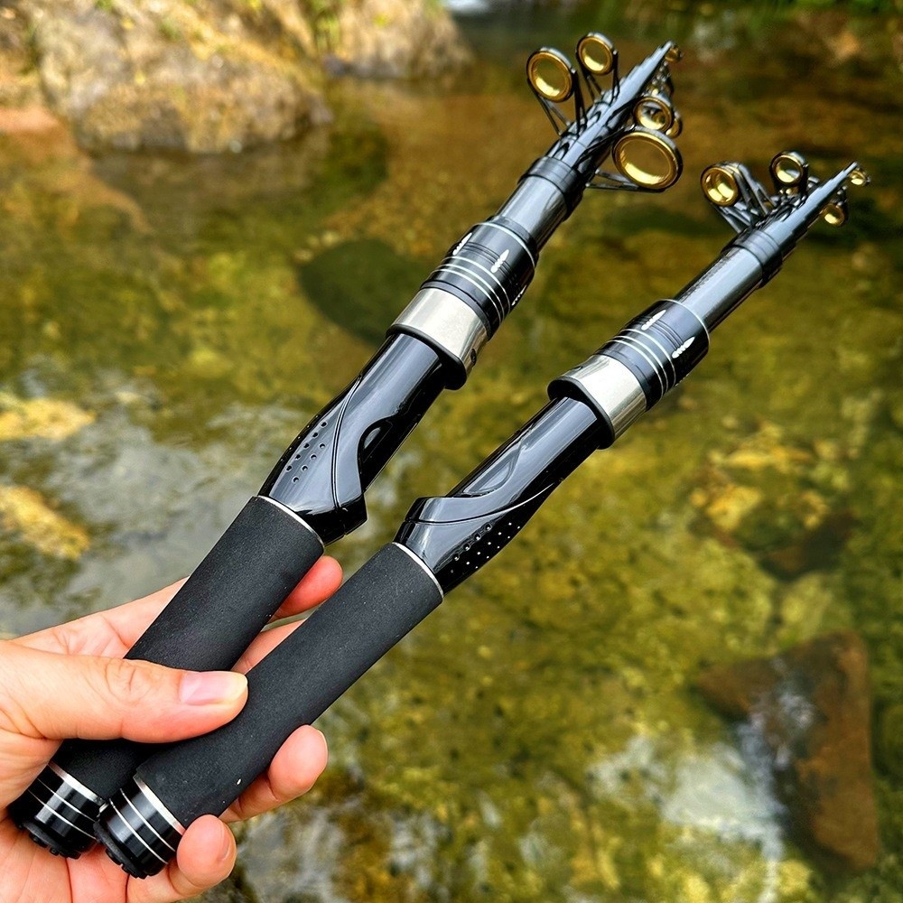 Fishing Rod Surf - 30T Kohlefaser Ausziehbare Angelrute mit Kohlefaser-Spitze,