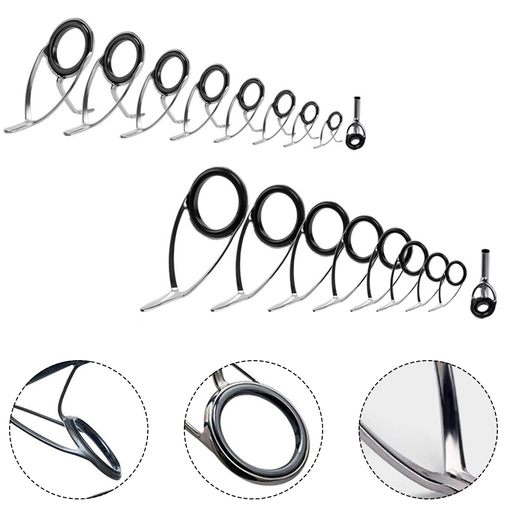 9-teiliges Angelrutenführung,  – Fishing Rod Guide Replacement Bewertung und Preis